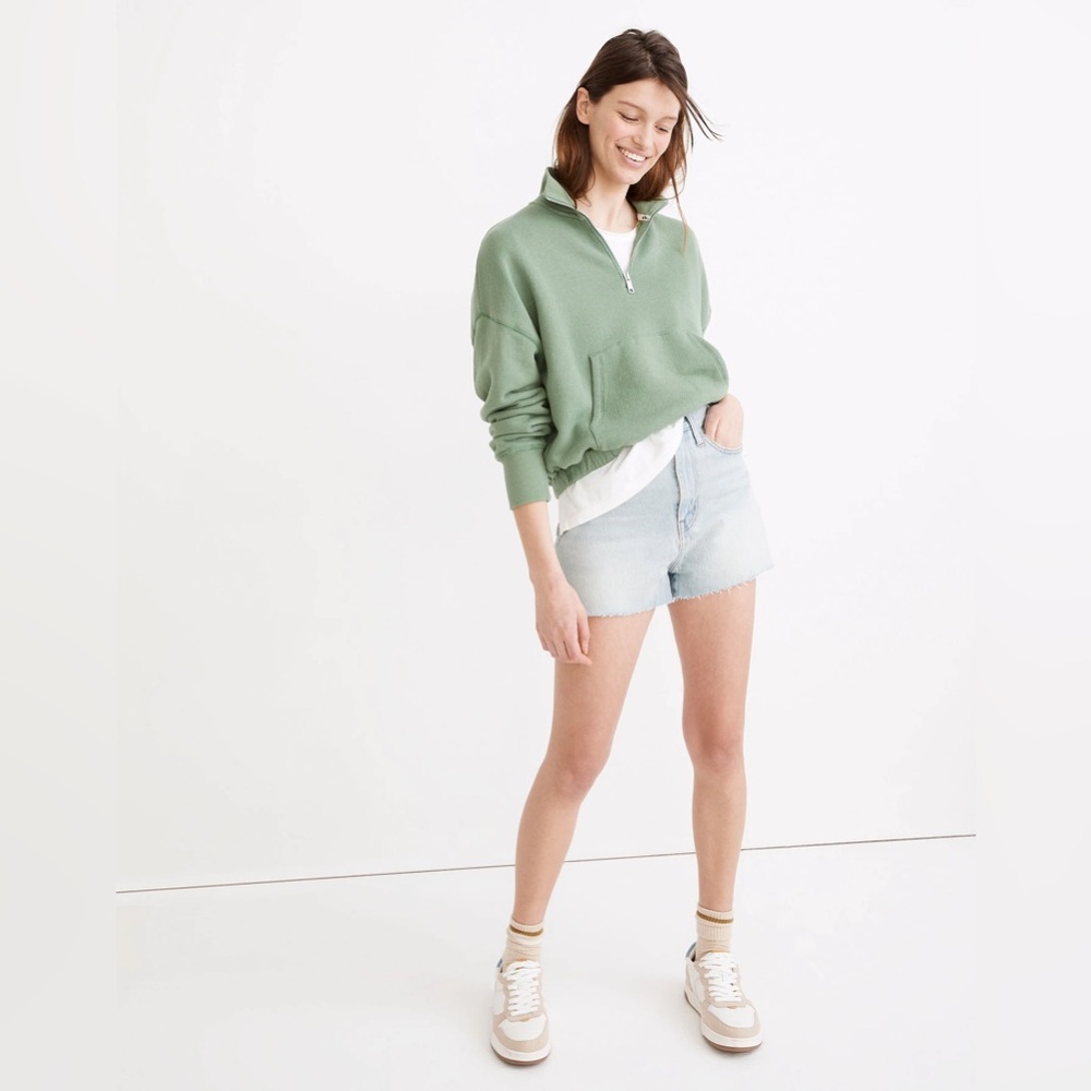 Madewell The Momjean Short Short Cutoff Festival Fitzgerald Wash Frayed Hem 28